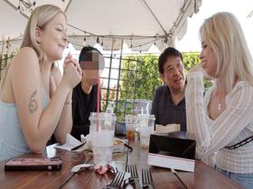 ロスの大学に潜入してナンパしたLAガールズに高収入バイトの依頼　ニコール（21）＆ジル（20）　サンプル画像06